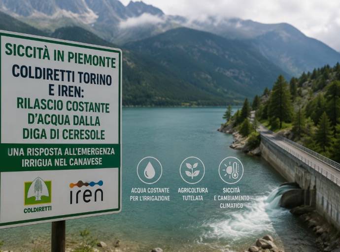 Siccità, Coldiretti Torino ottiene da Iren un rilascio costante d'acqua: una risposta all'emergenza irrigua nel Canavese